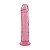Pênis Dildo Realístico Com Ventosa Rosa Translucido 21,5x4CM - Imagem 5