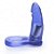 Anel Peniano Companheiro 11x2,5 cm na cor Azul Translucido - Com Vibrador Torpedo - Sex shop - Imagem 4