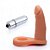 Anel Companheiro 11x2,5 cm na cor pele - Com Vibrador Torpedo - Sexshop - Imagem 3