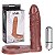 Anel Companheiro Marrom com Vibrador 13,5cm - Sex shop - Imagem 1