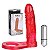 Anel Companheiro Vermelho com Vibrador 13,5cm - Sex shop - Imagem 1