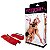 Bondage - Kit com 4 amarras e venda de pélucia - Vermelho - Sexshop - Imagem 2