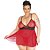 Camisola Sensual Plus Size Assanhada Vermelha Pimenta Sexy - Sexshop - Imagem 1