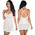 Camisola Sexy Secret Branca Pimenta Sexy - Camisola Sensual - Imagem 1