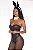 Fantasia Coelhinha Negra Playboy Pimenta Sexy - Sexshop - Imagem 3
