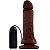 Pênis Real Peter com vibrador e ventosa ideal - Marrom - Sexshop - Imagem 2