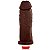 Pênis Real Peter Larger com Vibrador Marrom - 18x5cm - Imagem 9