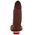 Pênis Real Peter vibrador Safadão Marrom - 4,5 x 15,5 cm - Sexshop - Imagem 4