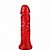 Pênis Realistico Macio Vermelho 18 x 3,8 cm - Sex shop - Imagem 2