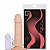 Pênis Realístico Pele Vibrador e Ventosa 15,5x3,7 - Sex shop - Imagem 1