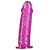 Pênis Translucido Pink em Cyber Gel Vertebrado 18x4cm Hot Flowers - Sex shop - Imagem 1