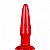 Plug anal torpedo Vermelho feito em silicone - Sexshop - Imagem 2