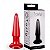 Plug anal torpedo Vermelho feito em silicone - Sexshop - Imagem 1