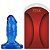 Plug dilatador anal feito em material macio Azul - Sexshop - Imagem 1