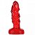 Plug anal dilatador feito em material macio Vermelha - Sex shop - Imagem 2