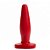 Plug Anal Maciço Vermelho 12 X 3,5Cm Hot Flowers - Sex shop - Imagem 3