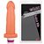 Prótese Tyranus com Vibrador - 17x4 cm na cor pele - Sexshop - Imagem 1