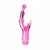 Vibrador Ponto G em Jelly com Estimulador Clitoriano Multivelocidade - CRYSTAL NAUGHTY RABBIT - Sexyshop - Imagem 4