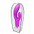 Vibrador rotativo Dora em silicone com estimulador clitoriano 20 vibrações - Imagem 2