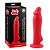 Pênis 17cm recarregável silicone vermelho com ventosa - Didi - Sexshop - Imagem 1