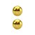 Bolas Para Pompoarismo Aço Inox Douradas - Oriental Gold Ball - Imagem 2