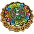 Incensário Mandala em resina  7,5cm Mandala Cód. 006 - Imagem 1