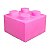 Luminária Bloco Lego Rosa - Imagem 2