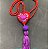 Colar Heart Boho Colorful Purple - Imagem 1
