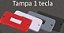 TAMPA 1 TECLA CAIXA 1/2"-3/4" PVC ANTICHAMA - Imagem 1
