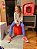 Legging Infantil Menina Algodão Azul Carbono - Imagem 1