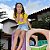Blusa Cropped Infantil Menina Algodão Silk Estrela - Imagem 2