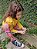 Legging Infantil Menina Suplex Estampada Onça Coral - Imagem 3