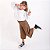 Blusa Cropped Infantil Menina Manga Longa Bufante Branco - Imagem 2