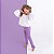 Legging Infantil Menina Suplex Lilás - Imagem 1