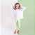 Legging Infantil Menina Suplex Verde Menta - Imagem 1