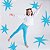 Legging Infantil Menina Suplex Azul Céu - Imagem 2