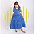 Vestido Infantil Azul Carbono - Imagem 1