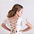 Vestido Infantil Barrado Linho Branco - Imagem 2