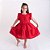 Vestido Infantil Linho Vermelho - Imagem 2