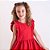 Vestido Infantil Linho Vermelho - Imagem 4