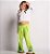 Calça Infantil Feminina Fenda Verde Limão - Imagem 1