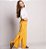 Calça Infantil Menina Fenda Amarelo Mel - Imagem 2