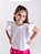 Blusa Infantil Menina Babado Branca - Imagem 1