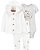 CONJUNTO 3 PEÇAS CARTER´S - MY LITTLE LOVE BRANCO - Imagem 1