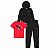 CONJUNTO PUMA 3 PEÇAS MENINO - PRETO E VERMELHO - Imagem 1