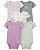 KIT BODY 5 PEÇAS CARTER´S FLORAL LILAS - NOVA COLEÇÃO - Imagem 1