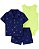 CONJUNTO 3 PEÇAS CARTERS FUNDO DO MAR NEON - Imagem 1