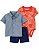 CONJUNTO 3 PEÇAS CARTERS CAMISA BOTÃO ABACAXI - Imagem 1