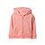 MOLETOM GAP FEMININO INFANTIL COM CAPUZ E ZIPER LOGO FLORAL ROSA - Imagem 1