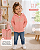 MOLETOM GAP FEMININO INFANTIL COM CAPUZ E ZIPER LOGO FLORAL ROSA - Imagem 2